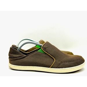Olukai Shoes Men Size 11 Nohea Mesh Mustang Lime Peel Shoes Slip On‎ Loafers